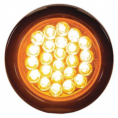 Strobe Warning Light Round Amber 4