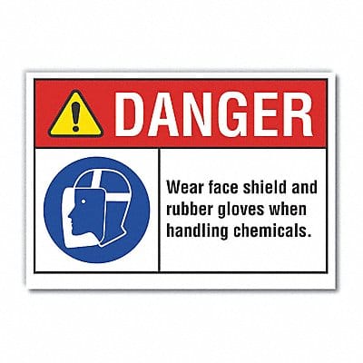 Eye Hand Danger Lbl 10x14in Polyester
