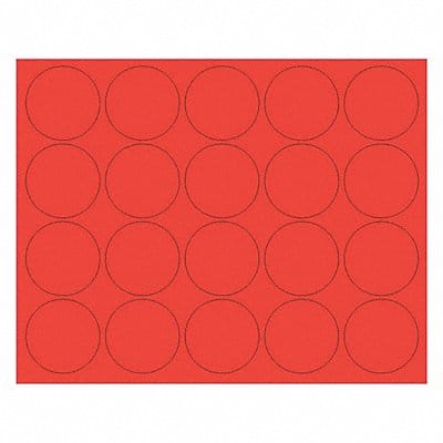 Magnetc Circles 3/4 Red PK20