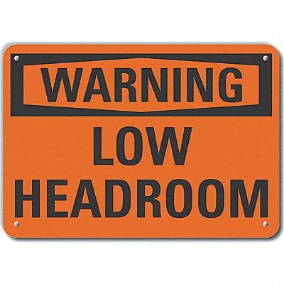 Low Clearance Warn Sign 10x14in Plastic