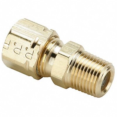 Connector Brass CompxM 7/8Inx3/4In PK10 Connector Brass CompxM 7/8Inx3/4In PK10