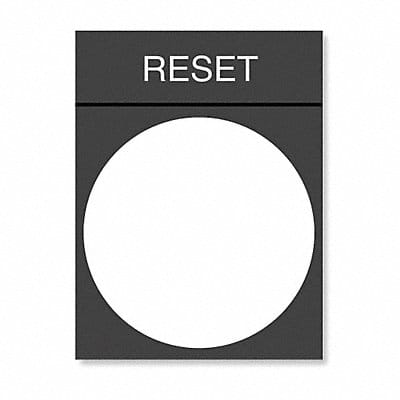 Legend Plate Reset White/Black