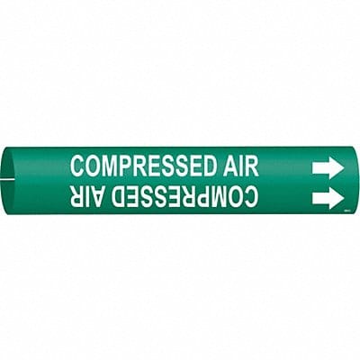 Pipe Marker Compressed Air 2 in H 2 in W