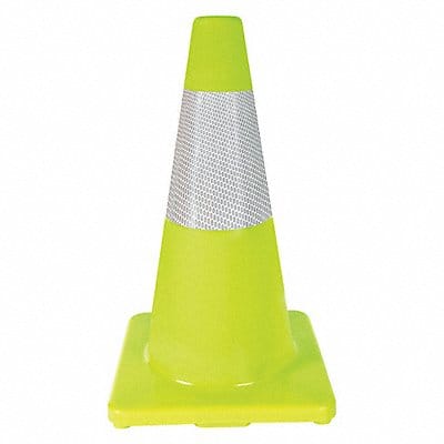 Traffic Cone 18 In.Fluorescent Lime