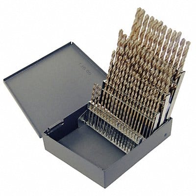 Screw Machine Drill Bit Set 60pc Cobalt