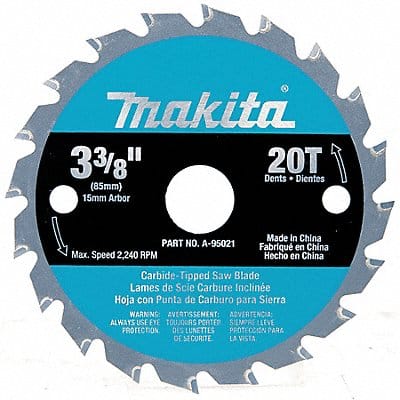 Circular Saw Blade 3 3/8 in 20 Teeth