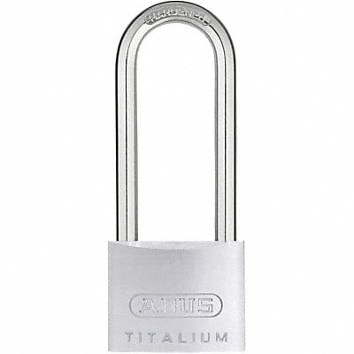 Keyed Padlock 55/64 in Square Silver