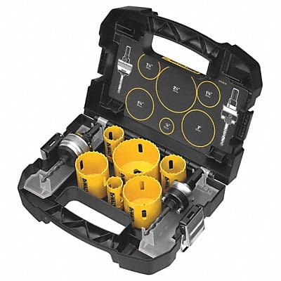 Hole Saw Kit Saw Range 7/8 to 2-1/8
