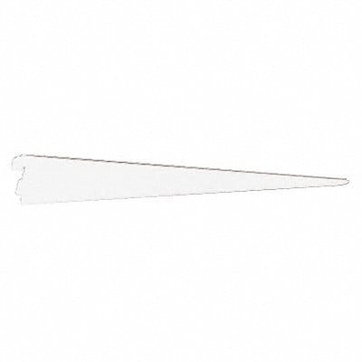 19 IN White Dual-Trak Shelf Bracket