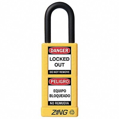Lockout Padlock KA Yellow 3 H