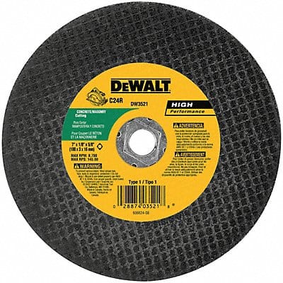CutOff Wheel C24R 7 x.125 x5/8 8700rpm