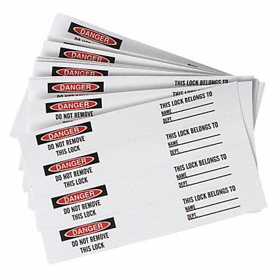Permnent Adhesive Lbl .75x5in Vinyl PK40