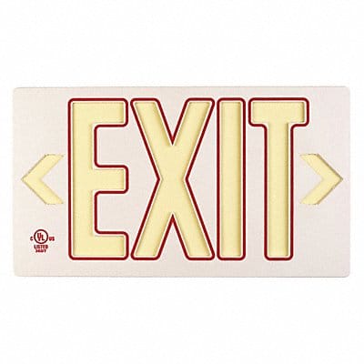 D6995 Exit Sign 8 3/4 in x 15 3/8 in Plastic