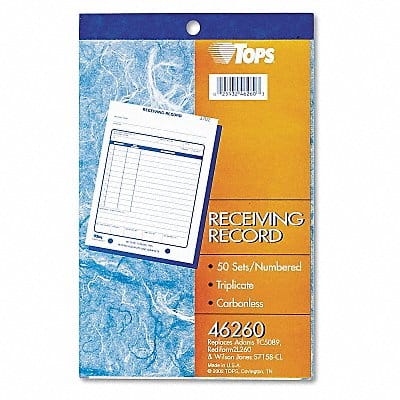 Receiving Record Book 3-Part Carbonless