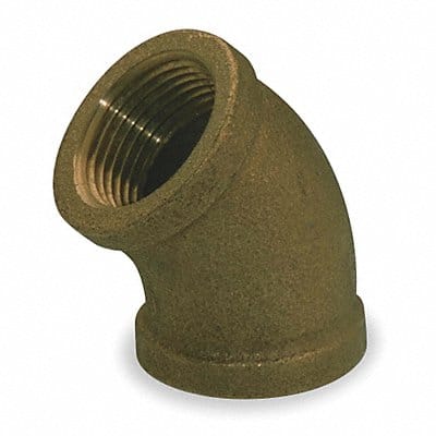 45 Elbow Red Brass 1/2 in Female NPT