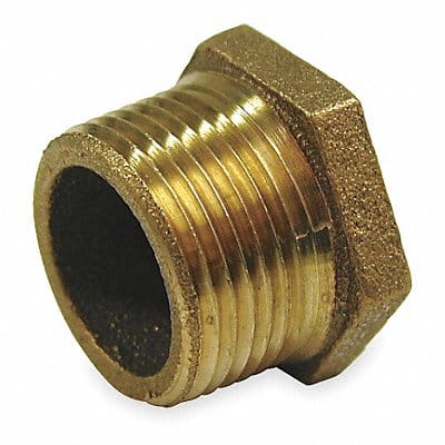 Hex Bushing Red Brass 1/2 x 1/4 in