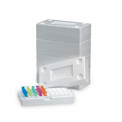 Freezer Rack Microtubes 50 Slot Wht PK10