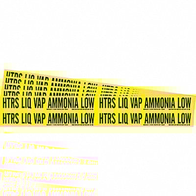 Pipe Marker Htrs Liq Vap Ammonia Low PK5