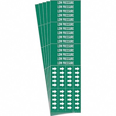 Pipe Marker White Low Pressure PK5