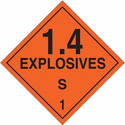 DOT Container Placard 10-3/4 Label W