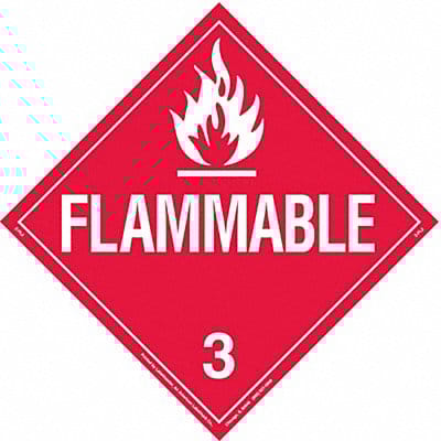 DOT Container Placard 10-3/4 Label W