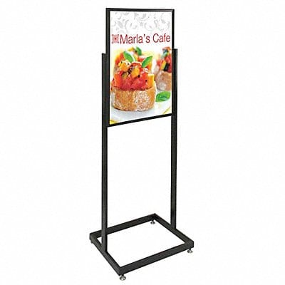 Sign Holder Pedestal 22x28 Alum Black