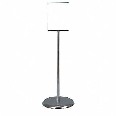 Sign Holder Ped 8-1/2x11 Metal Chrome