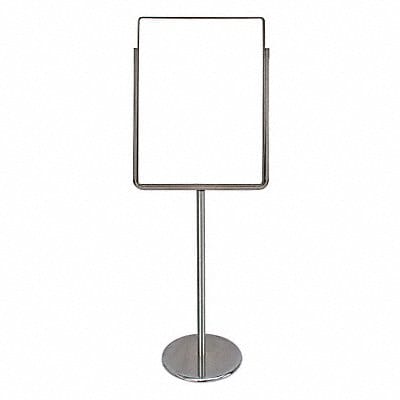 Sign Holder Pedestal 22x28 Metal Chrome