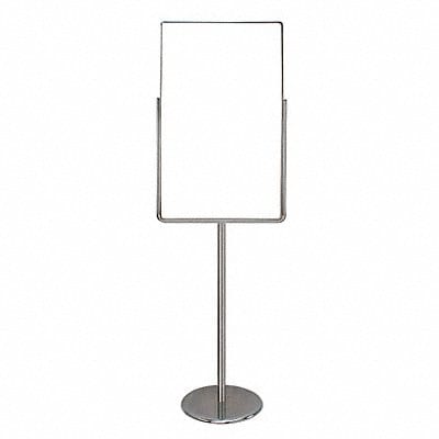 Sign Holder Pedestal 24x36 Metal Chrome