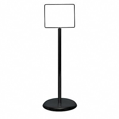 Sign Holder Pedestal 14x11 Metal Black