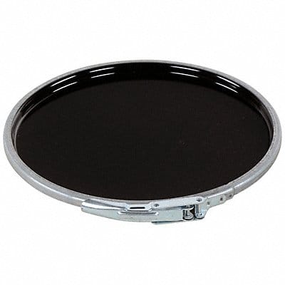 Steel Pail Lid Black Steel