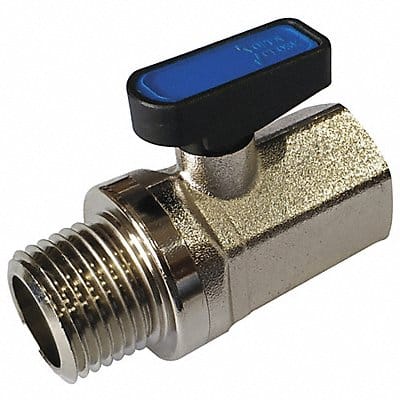 Brass Mini Ball Valve FNPTxMNPT 1/8