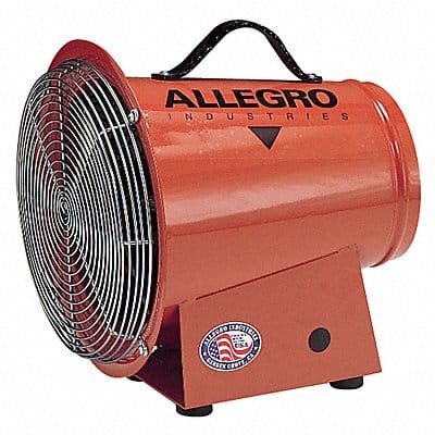 Confined Space Fan Orange 13 5/8 W