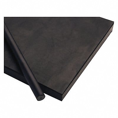 Plastic Rod PEEK 1 Dia 8ftL Black