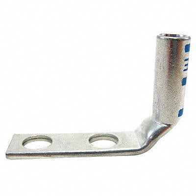 TwoHoleLugCmprsnConn Long Blue 24