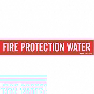 Pipe Mrkr Fire Protection Watr 2 1/4in H