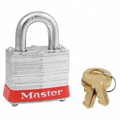 D5332 Lockout Padlock KA Red 1-1/4 H PK6