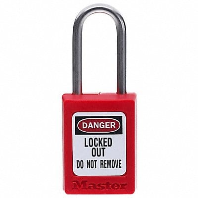D5337 Lockout Padlock KD Red 1-7/8 H
