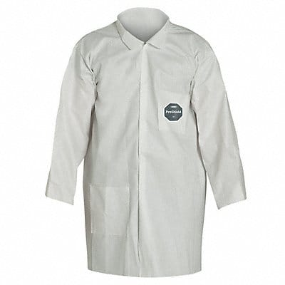 Lab Coat White Snaps XL PK30