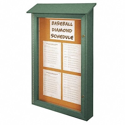 Enclosed Bulletin Board Tack 42 x26