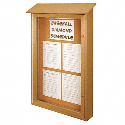 Enclosed Bulletin Board Tack 48 x32