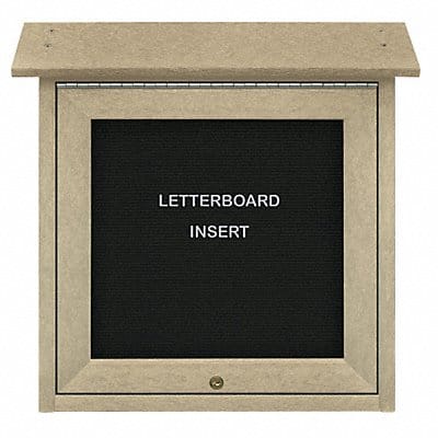 Enclosed Bulletin Board Letter 18 x18