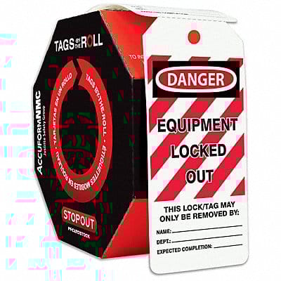 Danger Tag By The Roll 6-1/4X3 PK250 Danger Tag By The Roll 6-1/4X3 PK250