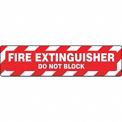 Floor Sign Fire 6X24