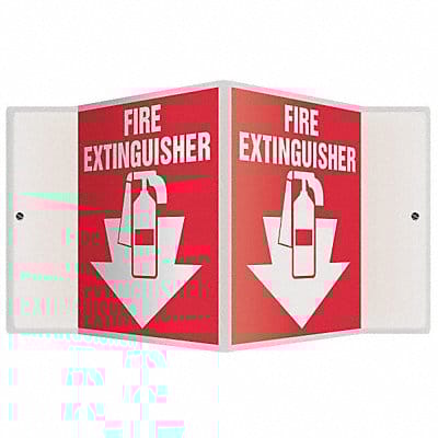 Fire Extinguisher Sign 6X8-1/2