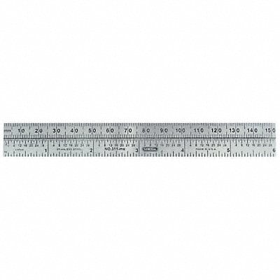 Steel Rule 6 L Metric Flexible