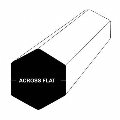 Hex Bar Stock 0.625 Thick 5/8 Lx36 W