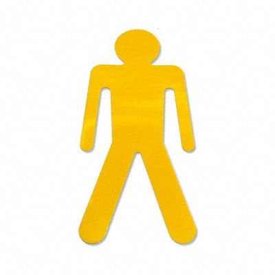 Floor Tape Yellow 6 inx10 in Ped PK20