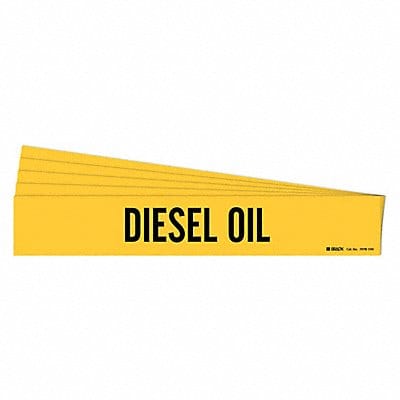 Pipe Marker Adhesive 4 H 24 W Yellow PK5
