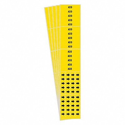 Pipe Marker Adhesive 2-1/4 H 2-3/4 W PK5